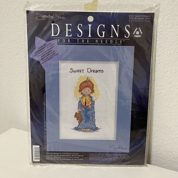 Vintage Designs for the Needle Kinka Sweet Dreams Cross Stitch Kit 5561 NEW - Picture 1 of 6